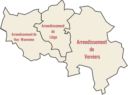 Carte de la Province de Liège